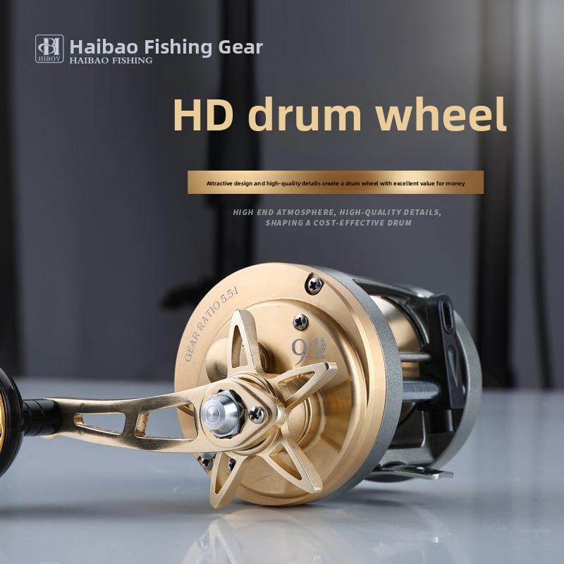 Ice Fishing Line - HD300Metal Deniz Balıkçılığı Yavaş Makarası10Yüksek hızlı